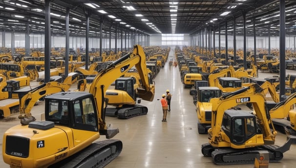 A car rental facility with noticeable signage in red and white is in view. The entrance shows a red vending machine and two trash bins nearby. The surroundings include buildings with visible architectural elements, and the area has some stairs leading up to the rental space.