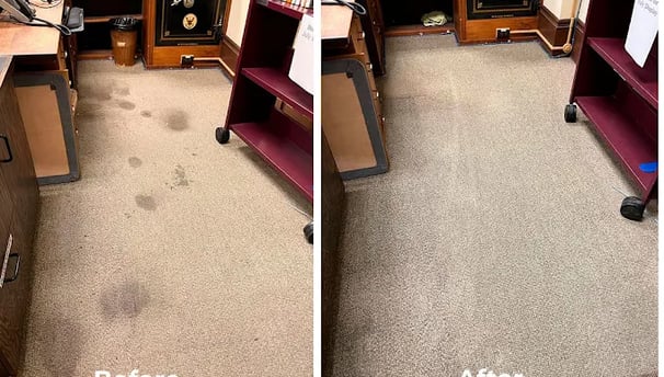 Stain removal from office carpet GTA Toronto