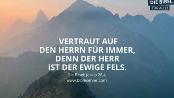 Trust in the Lord forever, for the Lord is the everlasting rock