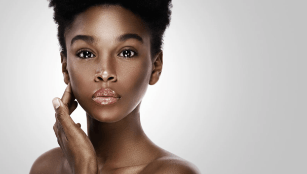 a woman with a black hair and a black hair