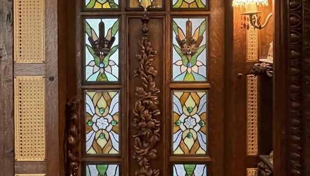 custom stained glass door