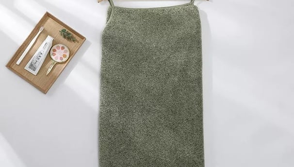 dyed bath towels
