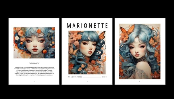 pages from Marionette by Hope Michael