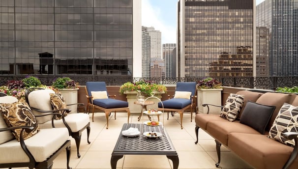 The Plaza Hotel NYC suite balcony