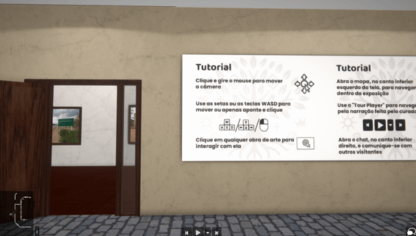 Tela inicial do museu virtual da Comunidade Quilombola de São Tomé 