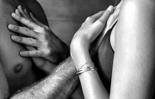 a man and woman in a conection moment