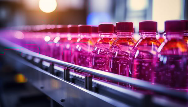 Línea de Fabricación botellas plastico rosa