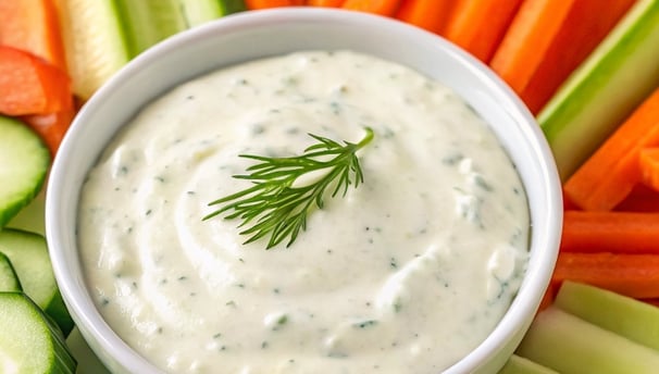 bowl of cucumber dip