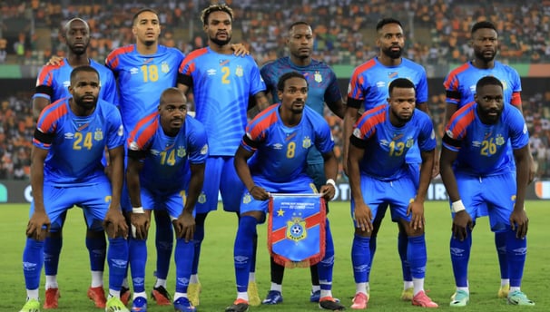 Equipe de la RD C avant le match