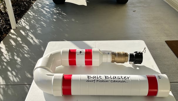 Buy plans to build this DIY surf fishing bait cannon