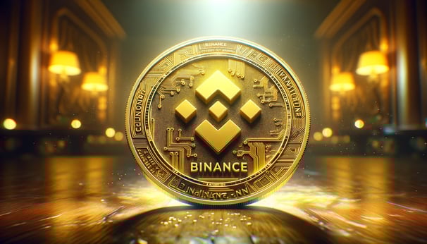 Pièce de monnaie Binance.