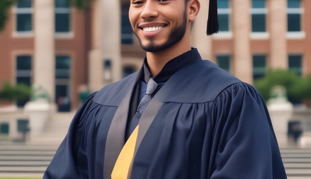 A digital profile screen viewed on a web browser, showcasing a user's account on a platform. The profile includes a photo of a person, details about their job as a Software Engineer, and professional achievements. There is also a description of their developer skills and project experiences. The GitHub interface shows navigation tabs along the top and profile details in the main content area.