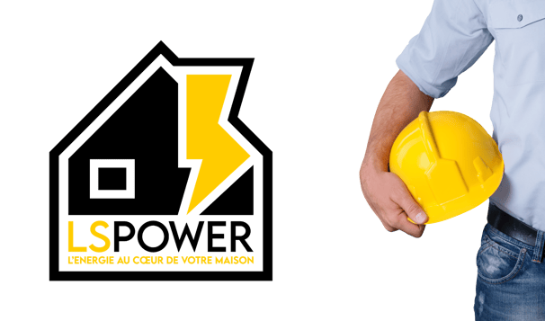 LS POWER - Ouvrir portant un casque jaune