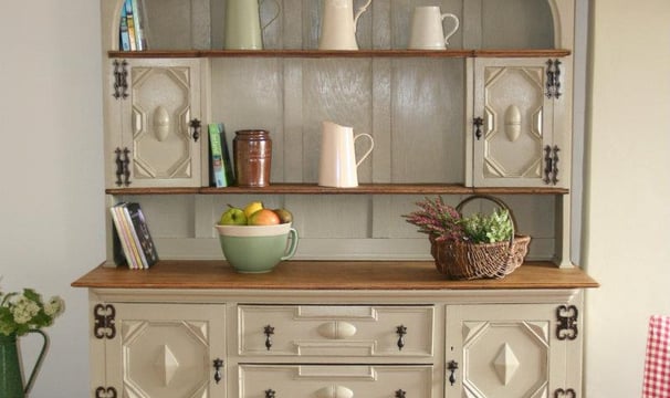 Antique Dresser Hand Painted in Fired Earth Paint
