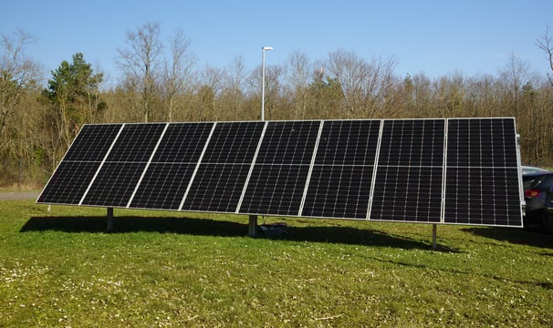 Modules sur tracker solaire