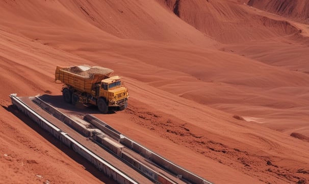 Workers are in a rugged, rocky landscape carrying baskets among heavy sulfur smoke near a volcanic site. The scene is industrial and harsh, with people engaged in mining activities.