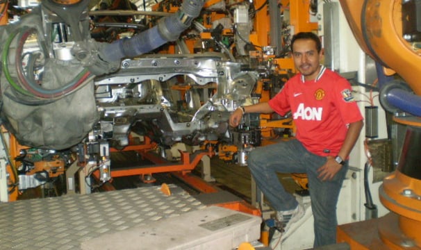 Pepe Sarabia durante su etapa en Volkswagen de Mexico
