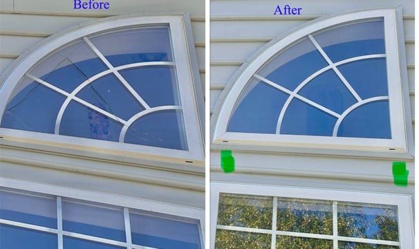 emergency custom glass repair project