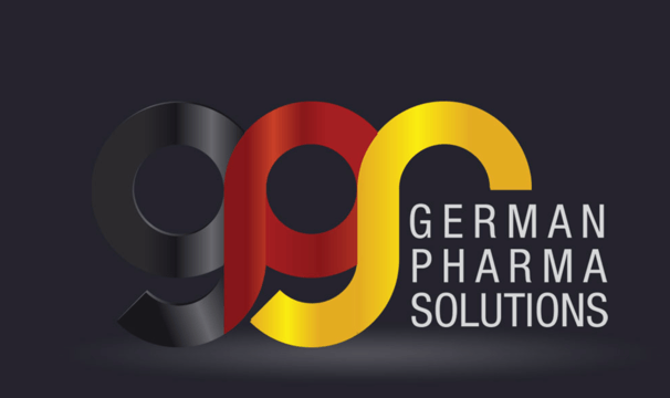 a german pharma logo with the words german pharma