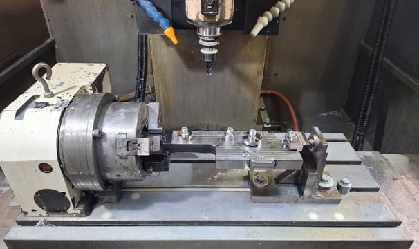 CNC 4th Axis Milling Setup