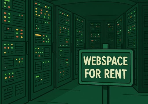 a sign that says,'webpages for rent