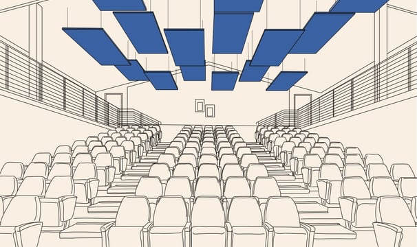 Acoustic study and design process for noise mitigation and soundproofing.