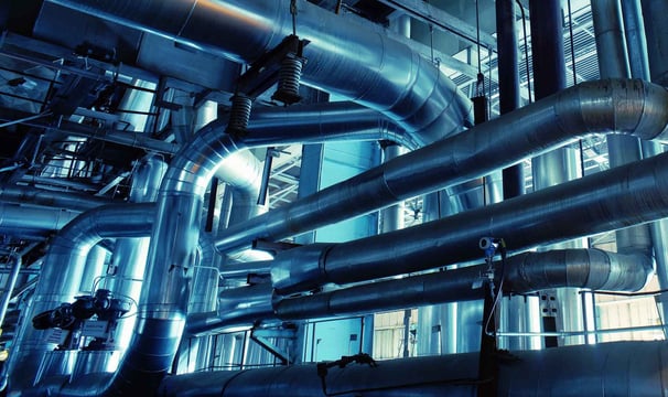 Acoustic pipe lagging installation in Dubai, reducing sound and vibration.