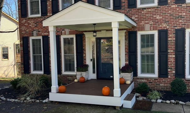 a house with new windows and door installed