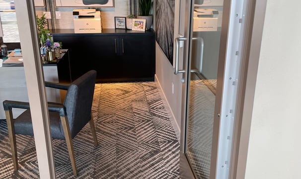 luxury apartment office door