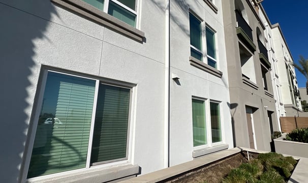 luxury apartment stucco walls
