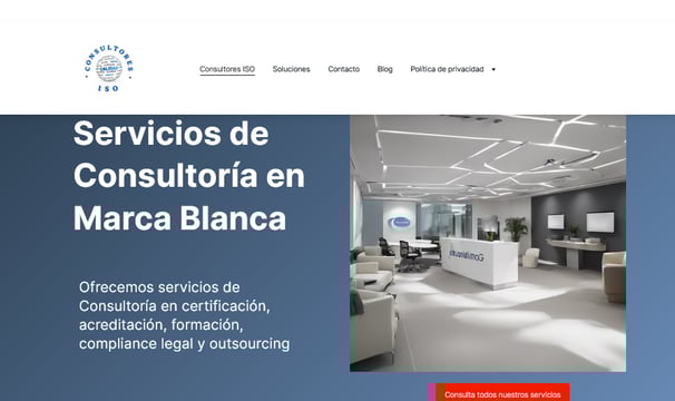 portada diseño web - marca blanca de consultoria