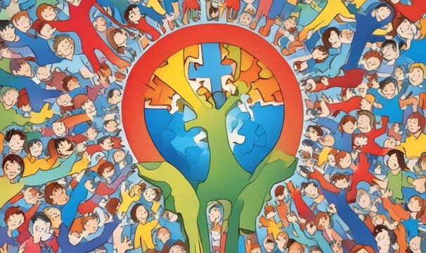 A vintage typewriter with a piece of paper loaded into it displaying the word 'inclusivity'. The typewriter is placed on a wooden surface, suggesting a rustic or nostalgic setting.