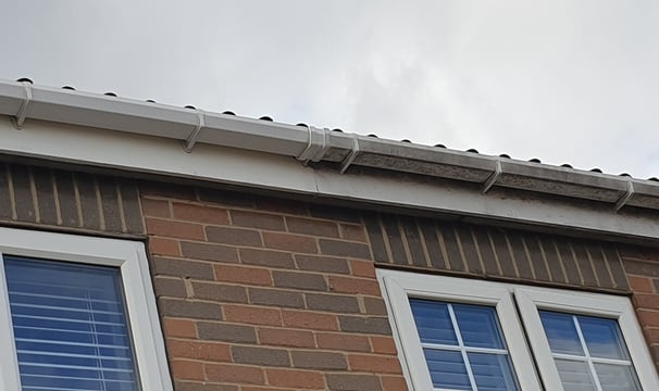 Freshly cleaned gutters on a residential property in Hull, Thorngumbald, or Kingswood