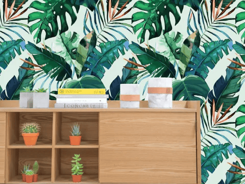 Mural decorativo floral