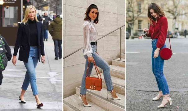 MULHER COM CALÇA JEANS SKINNY