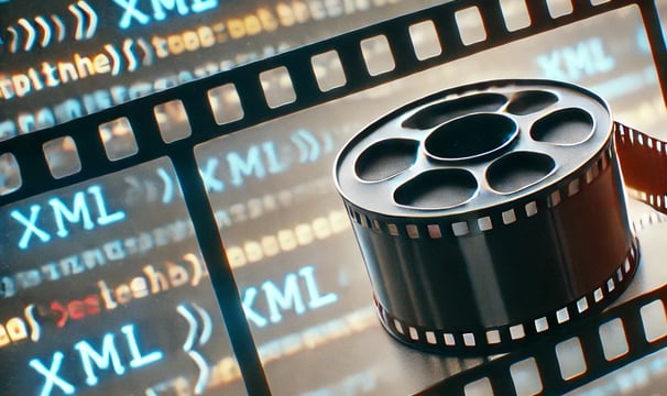 A film reel over XML.