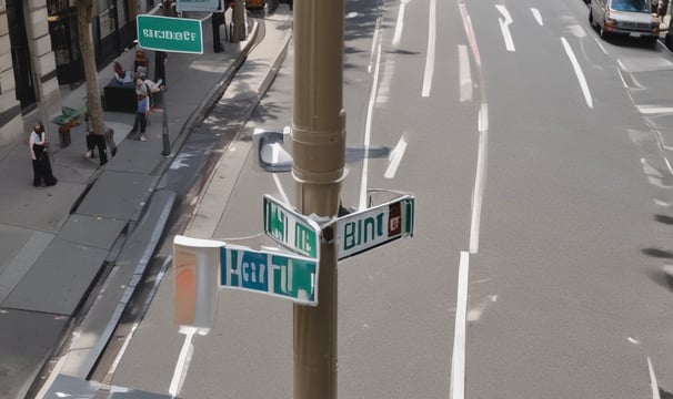 A road under construction is flanked by trees and power lines. The surface is partially covered with large sheets, and a truck is parked in the left lane with a person standing on it.