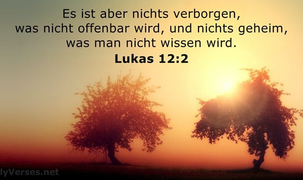 nichts ist verborgen