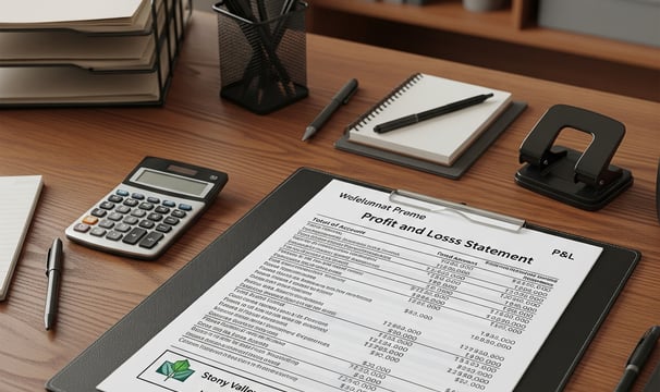 Photo of a Profit and Loss Statement