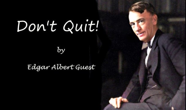 Don't quit