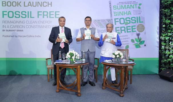 Book launch by Mr Sumant Sinha, Chairman, Renew Power with Power Minsiter RK Singh