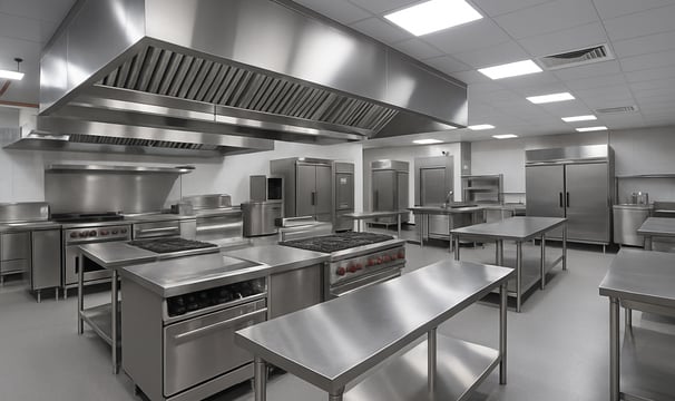 a kitchen with stainless steel steel steel steel steel steel steel steel steel steel steel steel