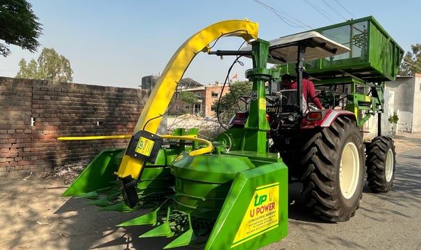 corn-silage-harvester machine