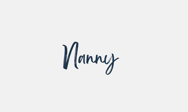 Written heading - Nanny 