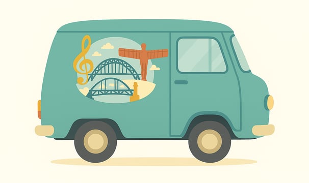Mobile Music service van to provide music lessons around the north east