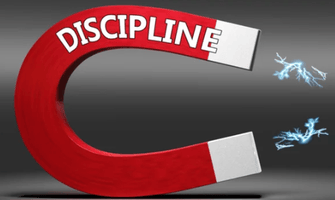 How does one maintain discipline on trading stock options?