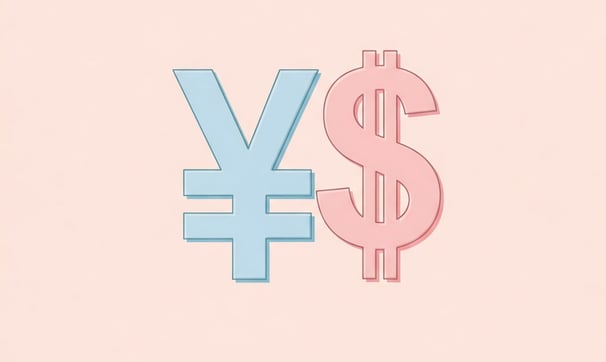 Dolar ve Yen sembolü