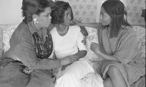 Oprah Winfrey, left, Akosua Busia and Margaret Avery all have major roles in "The Color Purple." 1986