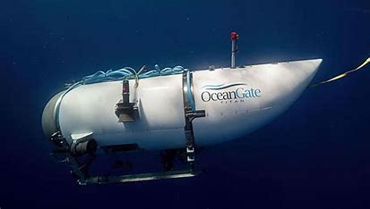 Imagem do sbmerssivo da Ocean Gate no oceano