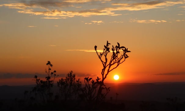 coucher de soleil sur le pai inacio